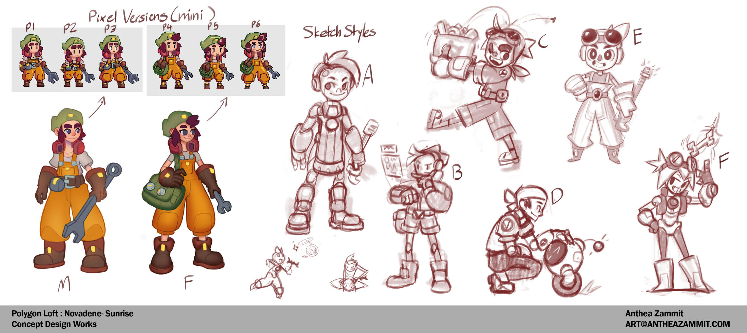 Project Novadine Sunrise Sketches