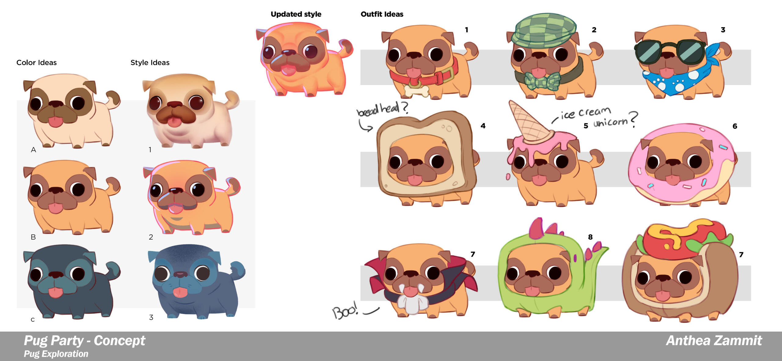 Project: Pug Party Outfits