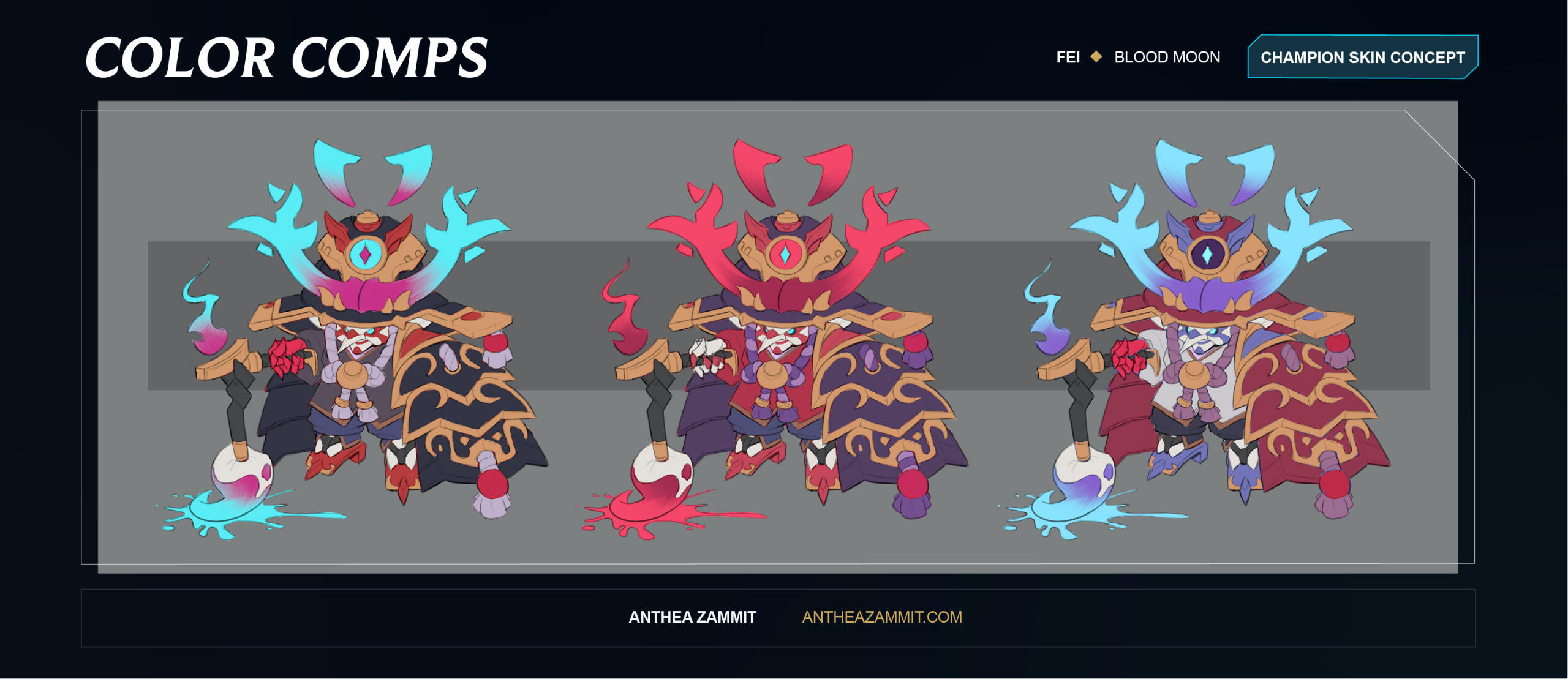 Fan Skin: Blood Moon Fei Colors 1