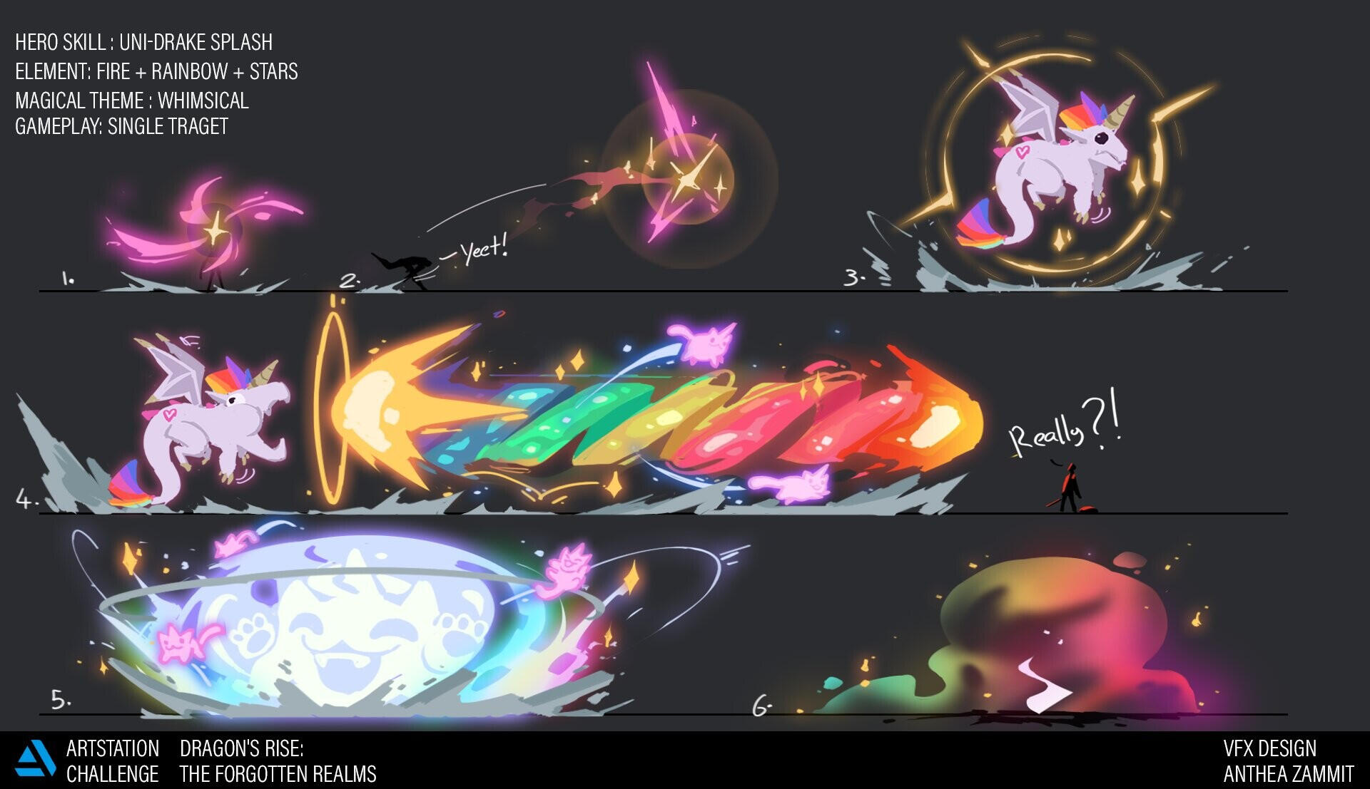 ArtStation Challenge 2022- Dragon Rise VFX 1