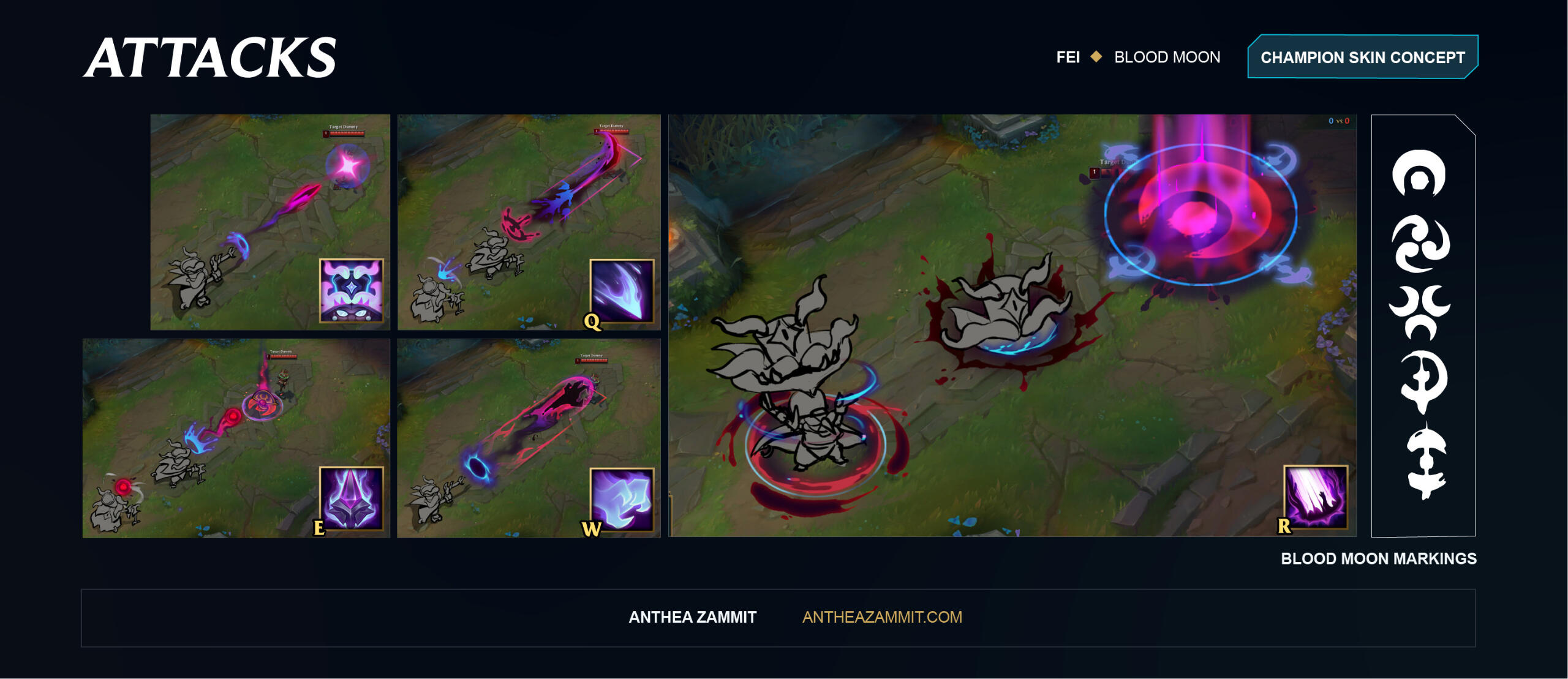 Fan Skin: Blood Moon Fei VFX