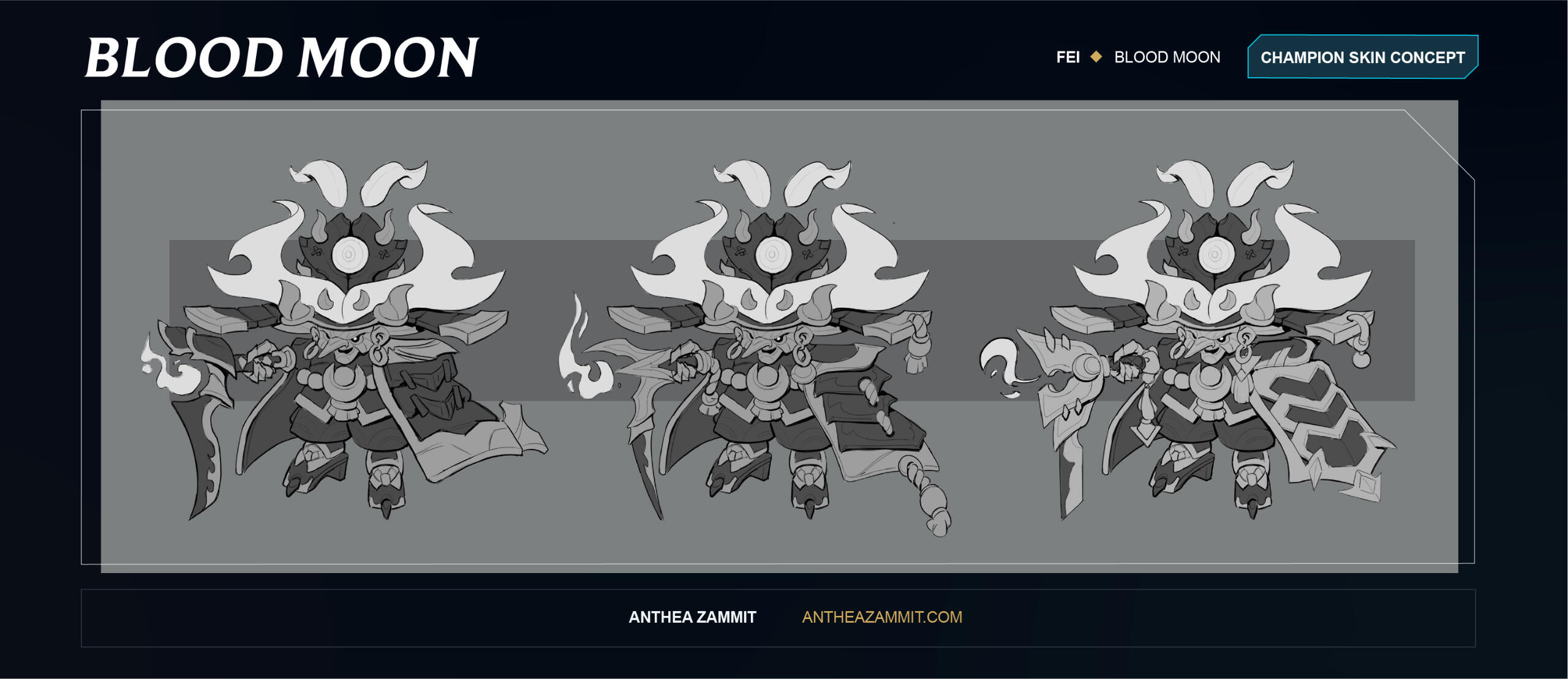 Fan Skin: Blood Moon Fei Iterations 1