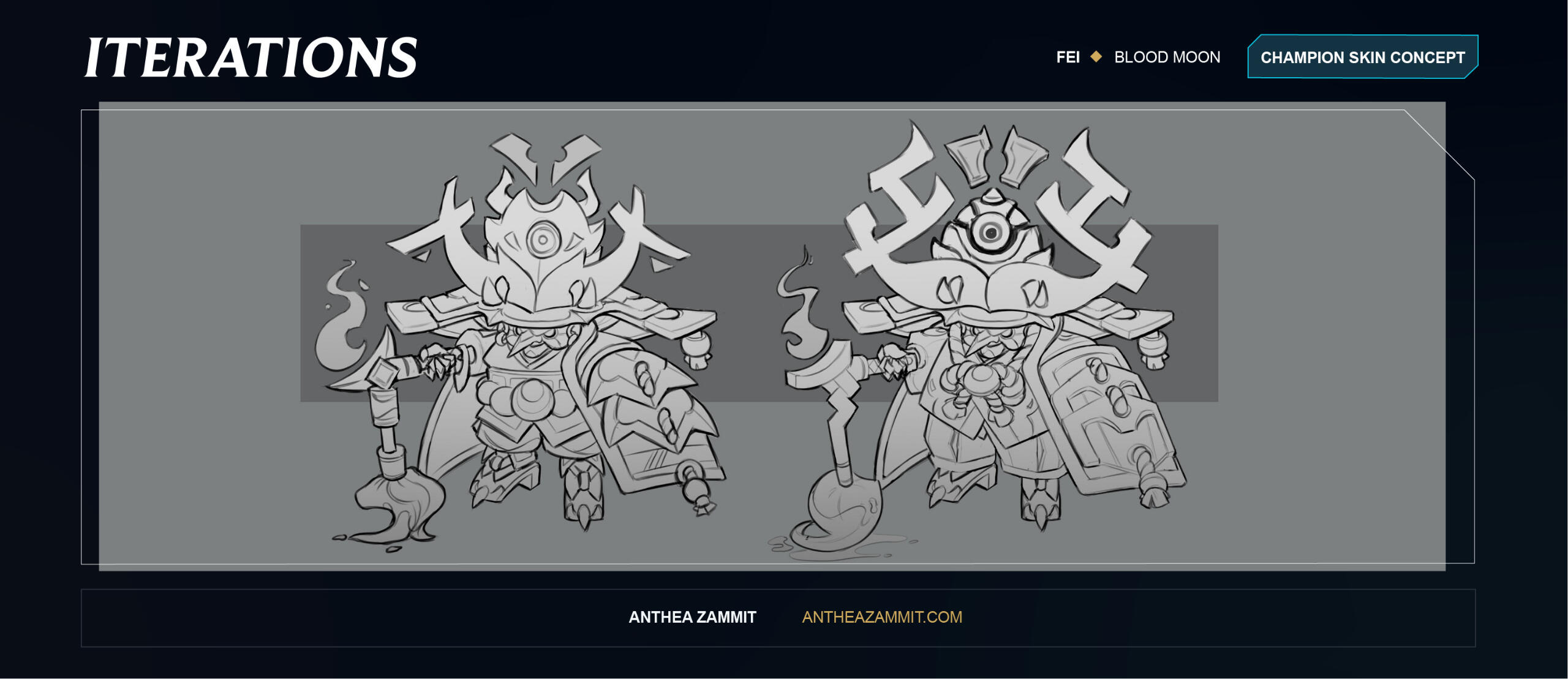 Fan Skin: Blood Moon Fei Iterations 2