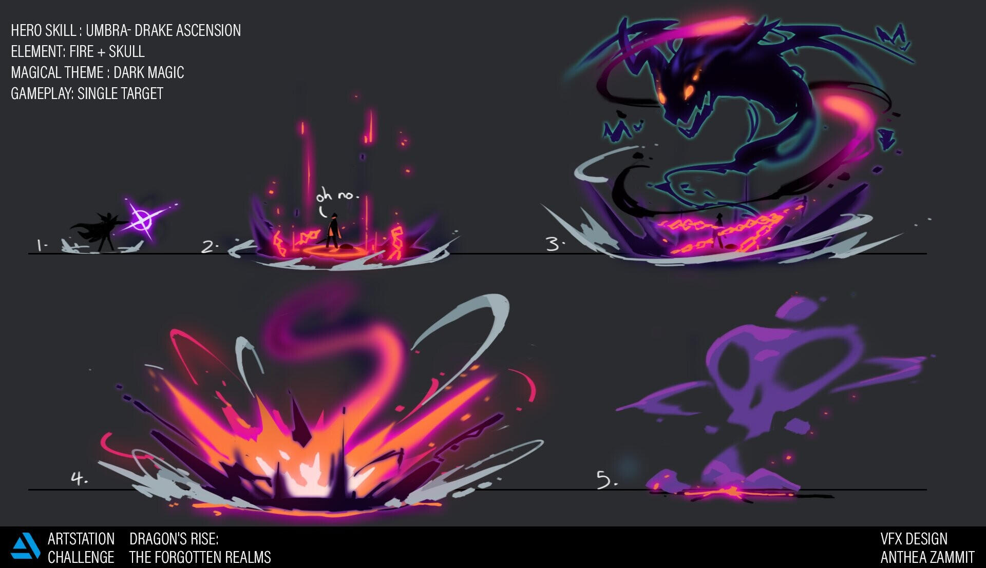 ArtStation Challenge 2022- Dragon Rise VFX 2