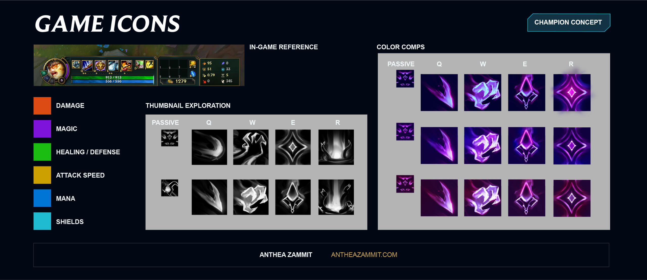 LOL Fan Champion : Fei Icon Iterations
