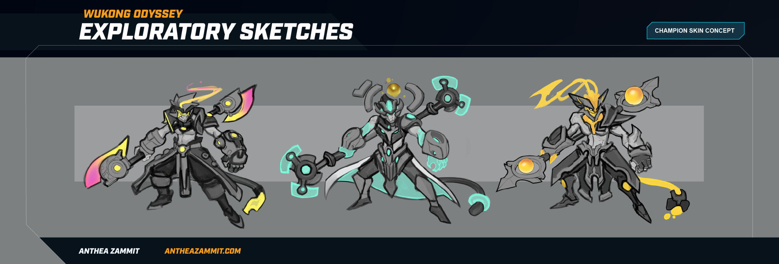 LOL Fan Skin: Odyssey Wukong Iterations